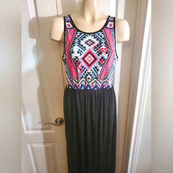 Sherona Dresses & Skirts - Tribal print Maxi dress by Sherona, Size Medium